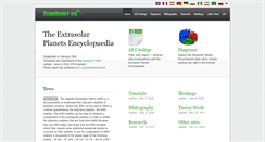 Desktop Screenshot of exoplanet.eu