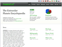 Tablet Screenshot of exoplanet.eu